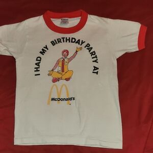 McDonald's Kids Birthday Tee - White and Red
